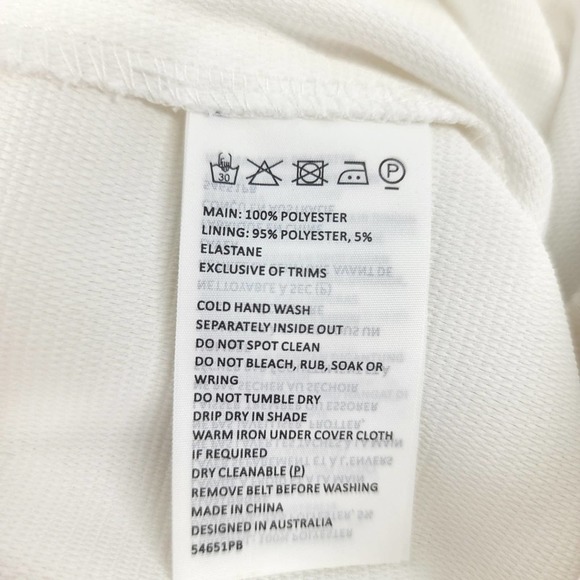 Bardot Faux Wrap Zalia Jumpsuit In Ivory Sz 10 - Picture 5 of 6